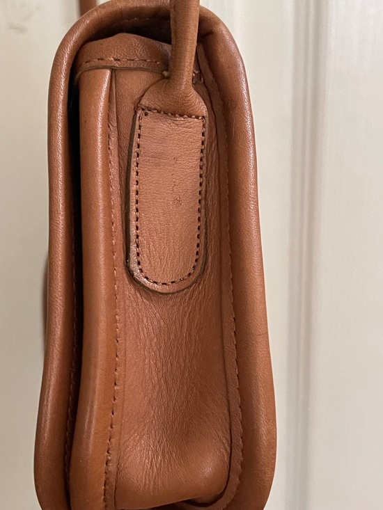 Vintage Coach Dinky Bag Brown Leather Crossbody Original Hang Tag - Picture 7 of 16